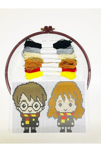 İDİL Cross Stitch Etamine Kit 138- Harry Potter