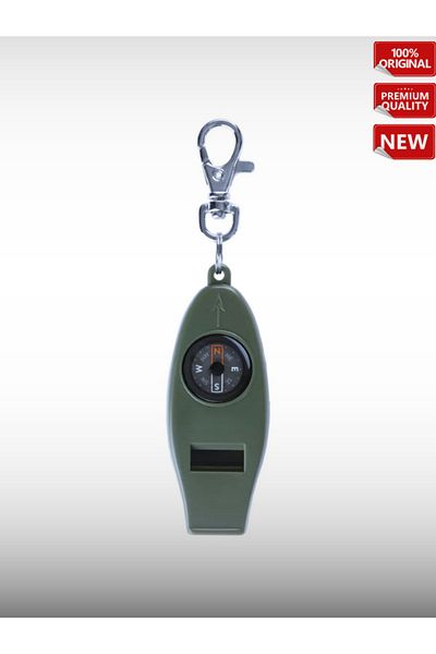 OverPazar Geonaute Compass Whistle / Orienteering Khaki / Blood Orange
