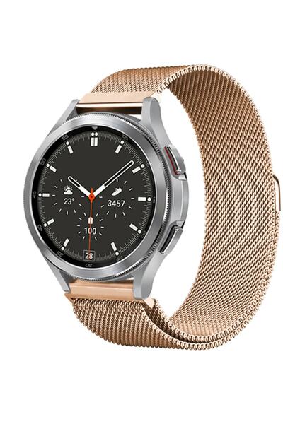 Alstrap Samsung Galaxy Watch Active 2 40mm 42mm 44mm Active R500 Uyumlu Metal...
