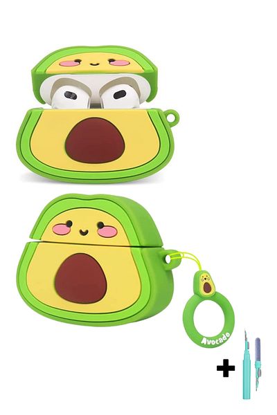 EWEC 3.Generation Compatible Avocado Case and Turquoise 3 in 1 Bluetooth Headset Cleaning Pen Set