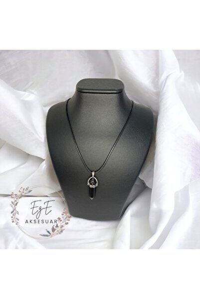 moonglare قلادة من الحجر الطبيعي من أونيكس بريزم