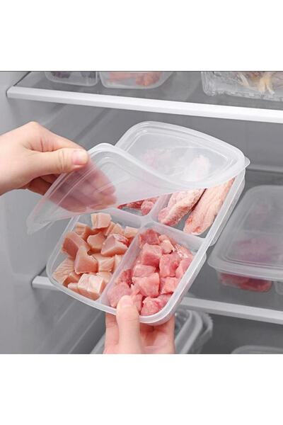 Bayev 4 Compartment Food Dispenser Meat Vegetable Icebox Storage Container (1 PC) Frozen Birdhead Mincer Box