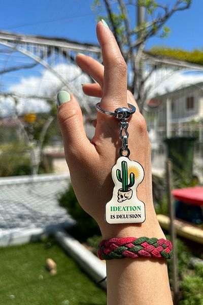 CoNotes Cactus Designed Keychain