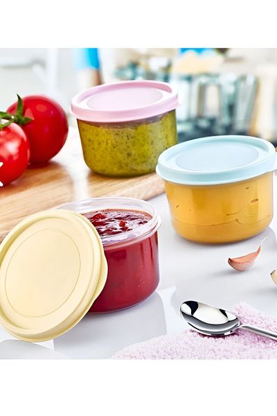 Bee Home 3-Piece Mini Round Storage Container (3x175ml)
