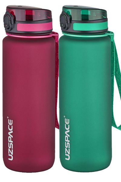 Uzspace 2-Piece Tritan Flask Set 800 Ml 14 Different Color Options Fiftyfifty
