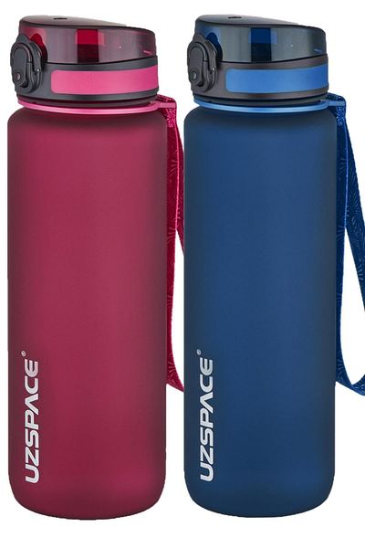 Uzspace 2-Piece Tritan Flask Set 800 Ml 14 Different Color Options Fiftyfifty