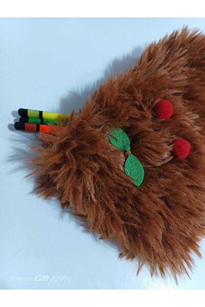 Mikro Peluş Kalemlik Kiraz Desenli (kalem Hediyeli)