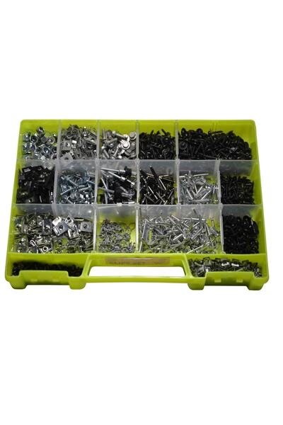 Star Klips Set Vida Segman Perçin Somun 1420 Parça Renault Çanta 7