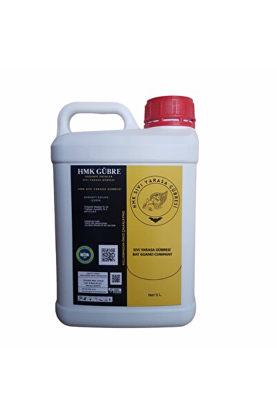 BAT GUANO COMPANY %100 Organik Hmk Sıvı Yarasa Gübresi 5 Litre (konsantre)