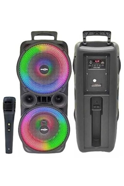 JUNGLEE Mikrofonlu Bluetooth Hoparlör Toplantı Parti Eğlence Led Işıklı Sd Ka...