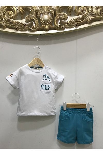 Çikoby طقم شورت للأطفال الرضع