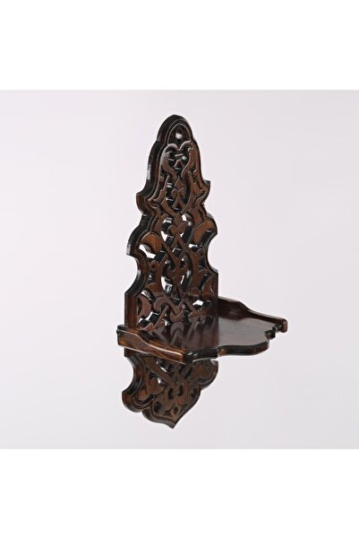 ERASTAM Ahşap Oyma Desenli Katlanır Şamdanlık 22*47 Cm Bizden