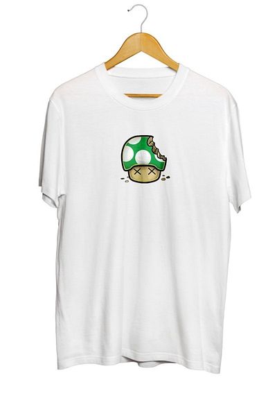 karikatürstore Mario Mushroom Printed Unisex T-Shirt