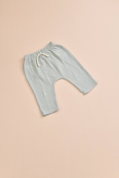 Lollie Baby&Kids Muslin Pants Baby & Kids 100% Cotton - Mint