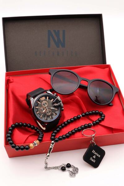 Northwatch Erkek Kol Saati Gözlük Anahtarlık Tesbih Ve Bileklik Set