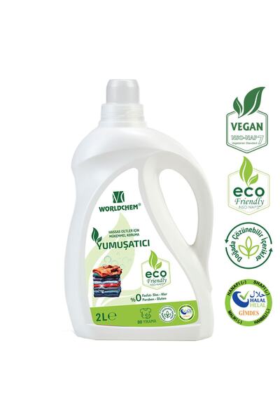 Worldchem Bitkisel Çamaşır Yumuşatıcı 2lt Gimdes Sertifikalı