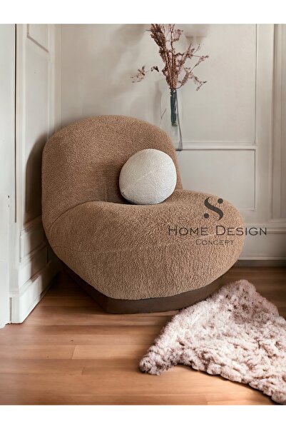 S Home Design Concept Lina Pofidik Berjer, Teddy. Deri Detay-sütlü Kahve