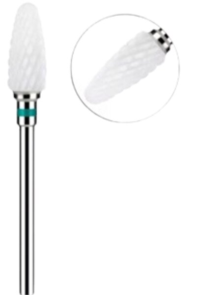 Full Beauty Yeşil Seramik Freze Uc Törpü Makine Uc Manikür Ceramic Nail Drill...