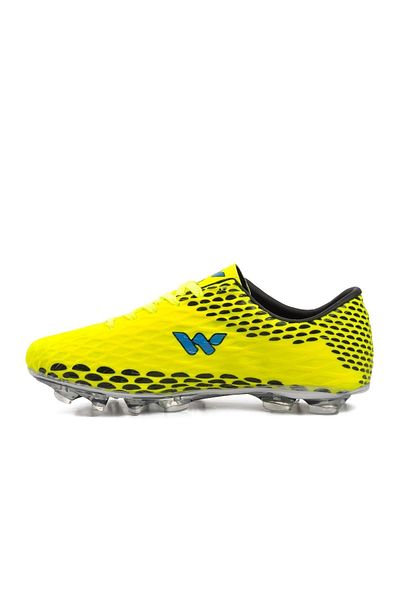 WALKWAY Victor-G Unisex Yellow Lace up Football Boots