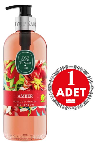Eyüp Sabri Tuncer Amber Natural Olive Oil Liquid Soap 500 Ml 1 Piece