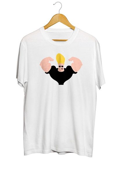 karikatürstore Johnny Bravo Printed Unisex T-Shirt