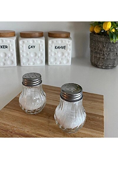 ELEGANCEV موزع ملح زجاجي بالفلفل الأسود Tmbl - 2 قطعة