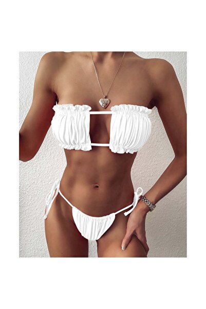 ŞAHPERA BUTİK Femma Бікіні з рюшами