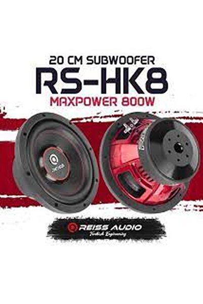 Reis S Audıo Rs-hk8 20cm 800w 300rms Profosyonel Subwoofer