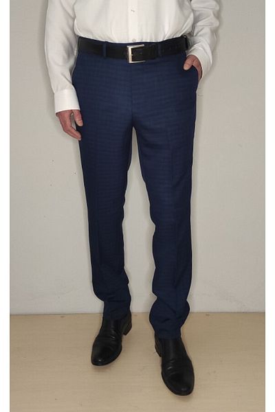Bomenti Life Men's Plaid Saks Regular Fit Trousers
