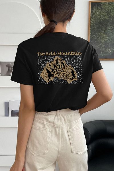 uyguntarz Μπλουζάκι Unisex Arid Mountain Printed