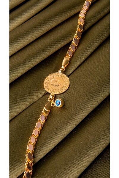 Tufanlar Kuyumculuk Altın Pullu Çeyrekli Bileklik