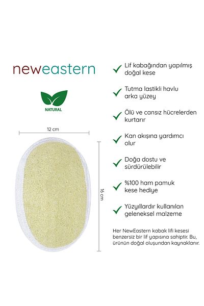 NewEastern Natural Pumpkin Bath Body Washcloth - 1 Single Pack