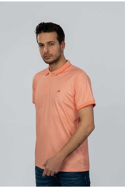 Moda Işık Μπλουζάκι με γιακά πόλο με σχέδιο σολομού