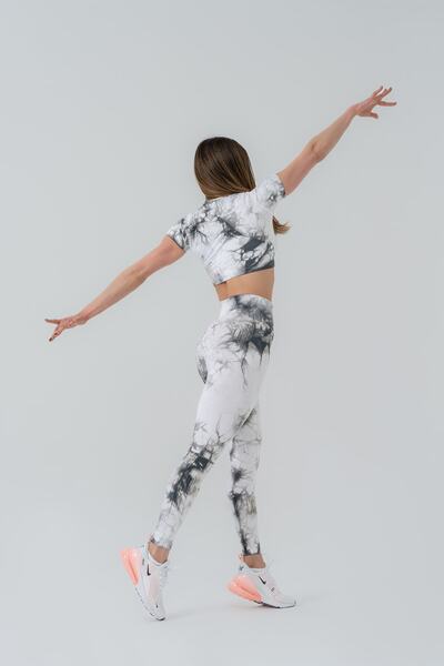 GYMXPRO Recuperare fără sudură cu model de vopsea Tie-Dye