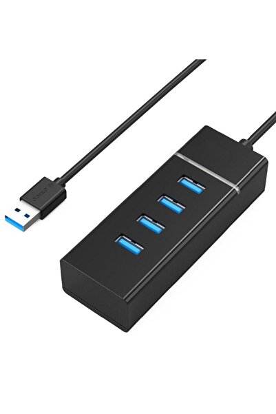 Coverzone Usb 3.0 4 Port Usb Çoğaltıcı 5gbps Super Speed 1 Metre Siyah