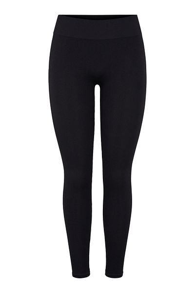 PIECES Leggings - Schwarz - Mittlerer Bund