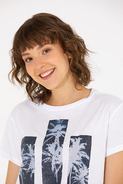 U.S. Polo Assn. Baza. Tricou sport cu decolteu polo Crop Top 1570779   Gada