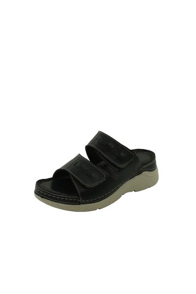 Dünya Shoes Genuine Leather Women's Slippers