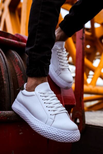 Chekich Ανδρικά παπούτσια Ch107 Cbt Felibord Λευκά / Χακί