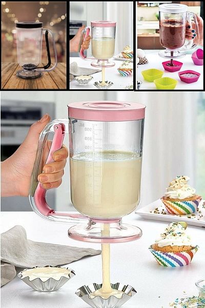 KfcHome Pancake Scale Cream Dough Pudding Portioner Dispenser Flowing Assistant Dough Dispenser