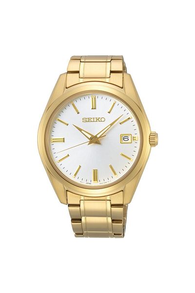 Seiko Sur314p 40 Mm Men's Wristwatch - Steel Yellow