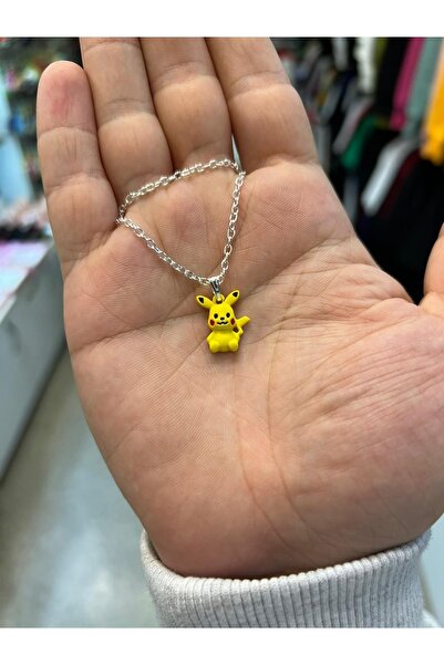 Kuzgunshop Pokemon Pikachu Minimal Kolye