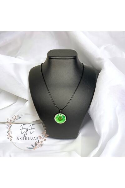 moonglare قلادة إيبوكسي زهرية خضراء