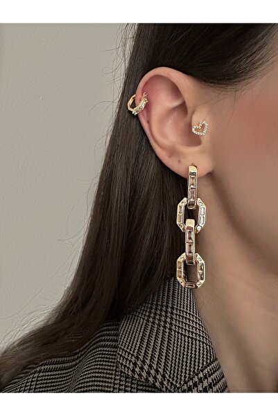 Okko Store Devin Aile Büyük Boy 2'li Sallantılı Küpe