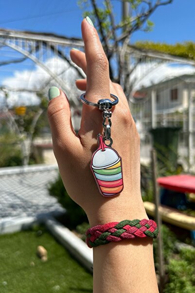 CoNotes Colorful Keychain with Milkshake Design