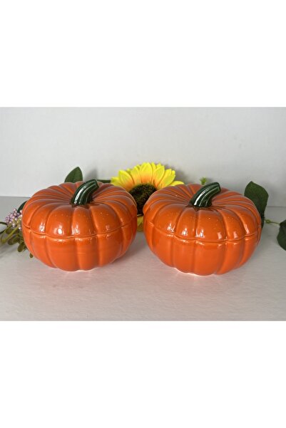 cristal home 2 قطعة تخزين يقطين كبيرة الحجم، وعاء توابل يقطين العسل، وعاء سكر...