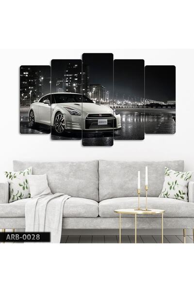 EVLOYA Nissan Gt-r, Araba- 5 Parçalı Tablo