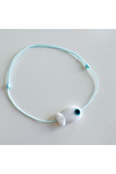 CHARMLUCKY Murano Beyaz Balık Halhal