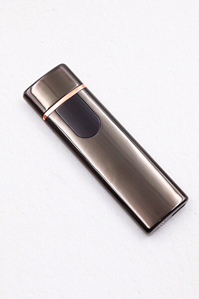 İkon store 3 Adet Çift Taraflı Elektrikli Usb Şarjlı Siyah Çakmak