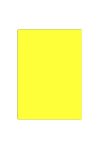 SEYFİKİRTASİYE 20 Adet 50x70 Fosforlu Fon Kartonu Sarı 160 Gr